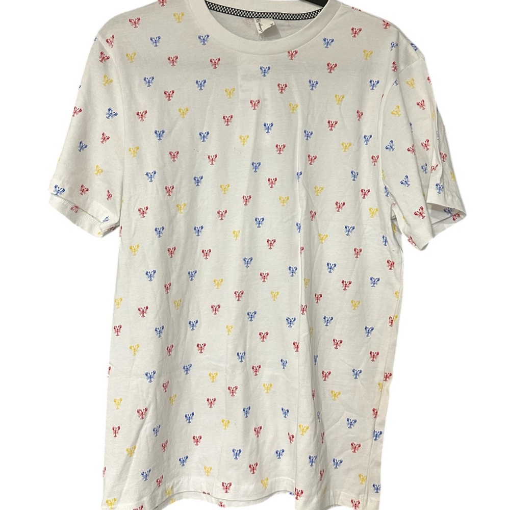 🦞Sovereign Code Red and White Short Sleeve Tee with Playful Design🦞